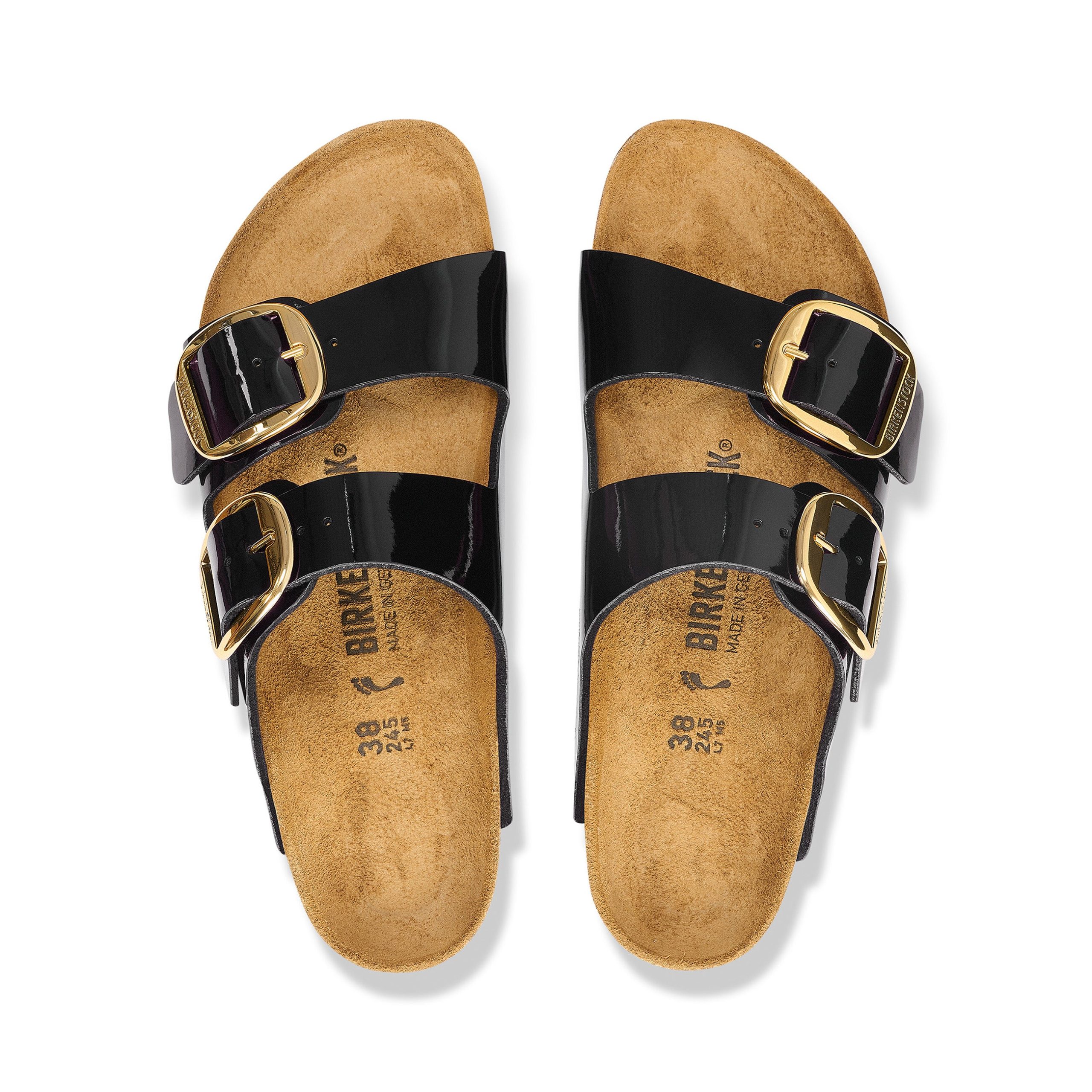 Arizona Big Buckle Patent Black/Gold Birko-Flor - Image 3