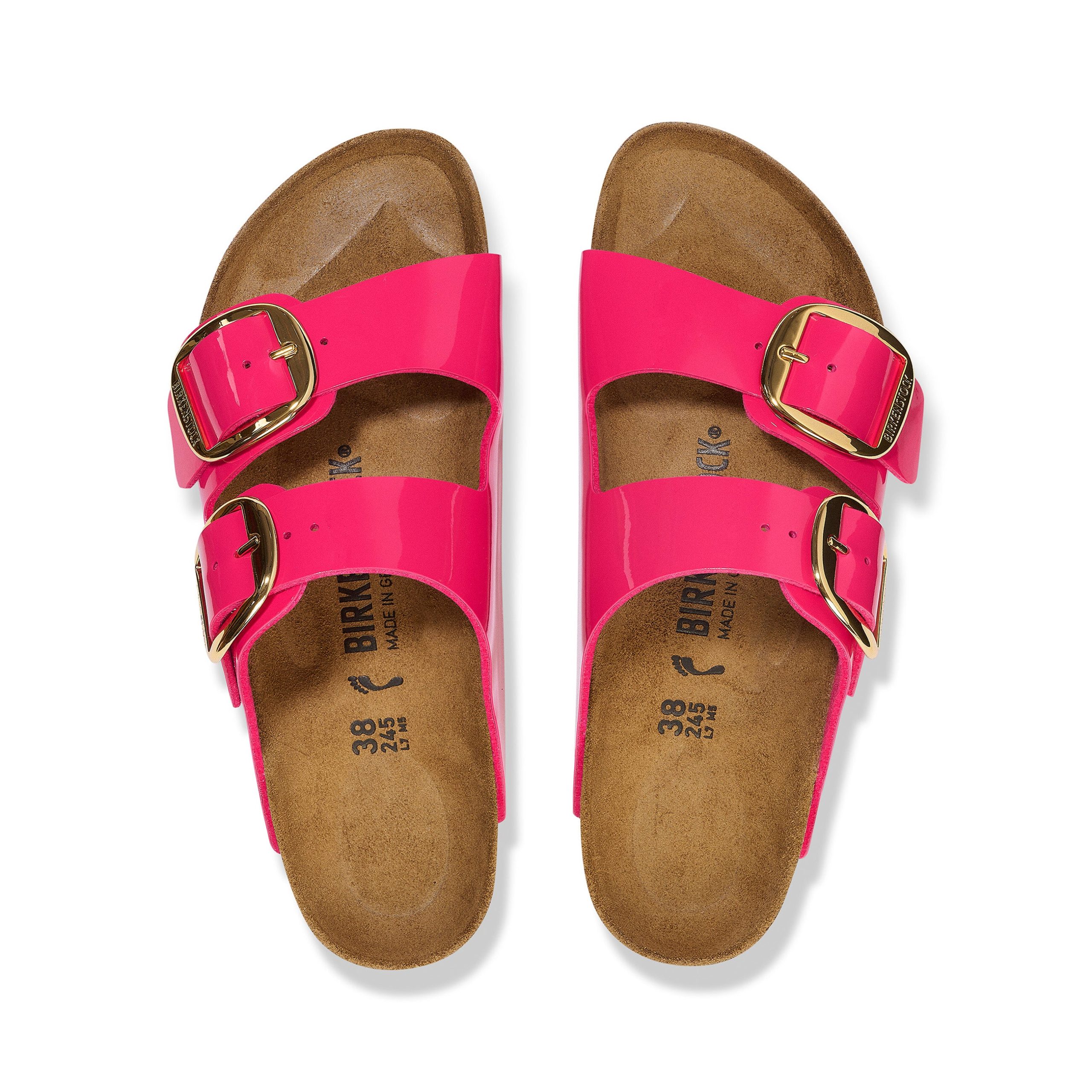 Arizona Big Buckle Patent Fuchsia Fusion Birko-Flor - Image 3