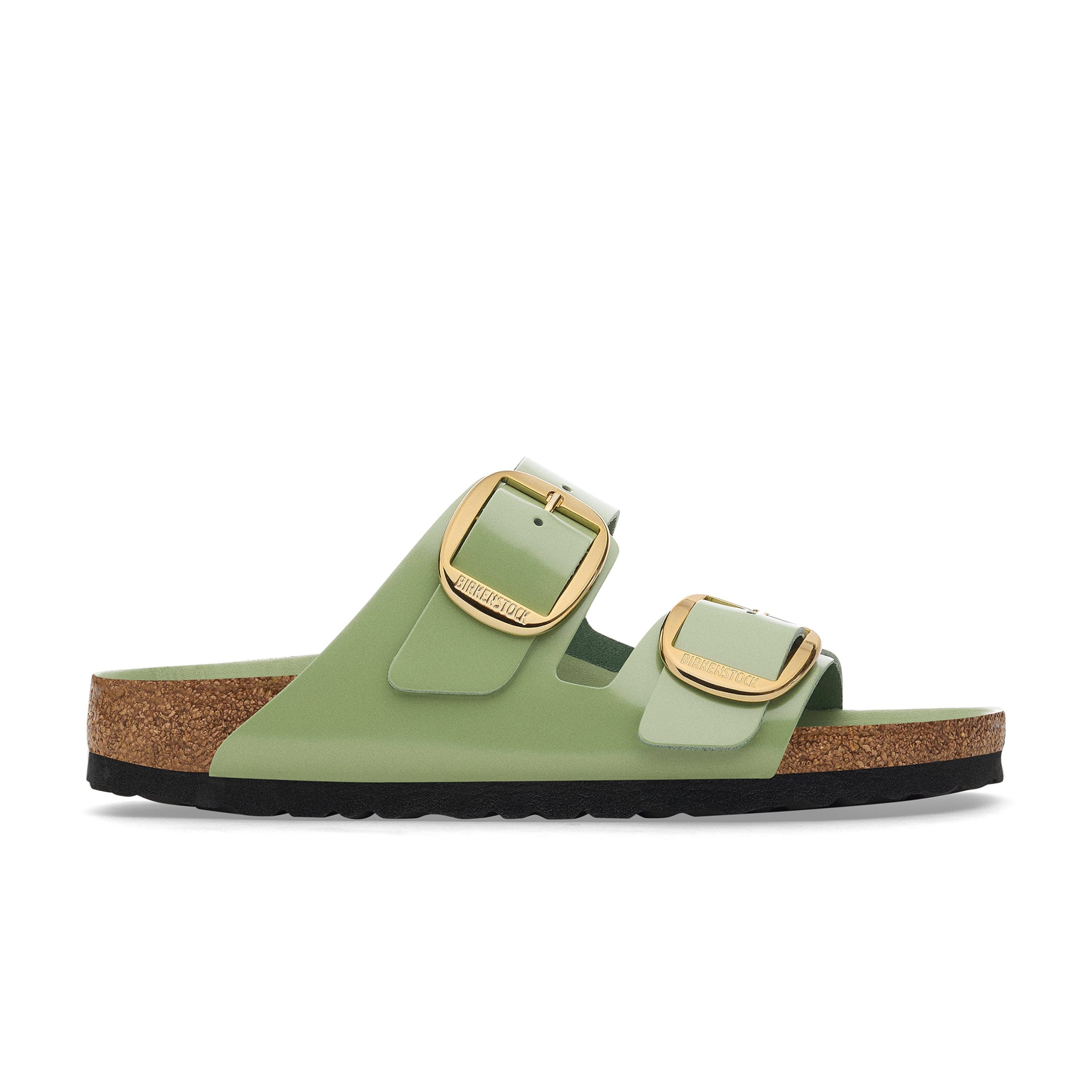 Arizona Big Buckle High Shine Green Tea Natural Leather Patent - Image 2