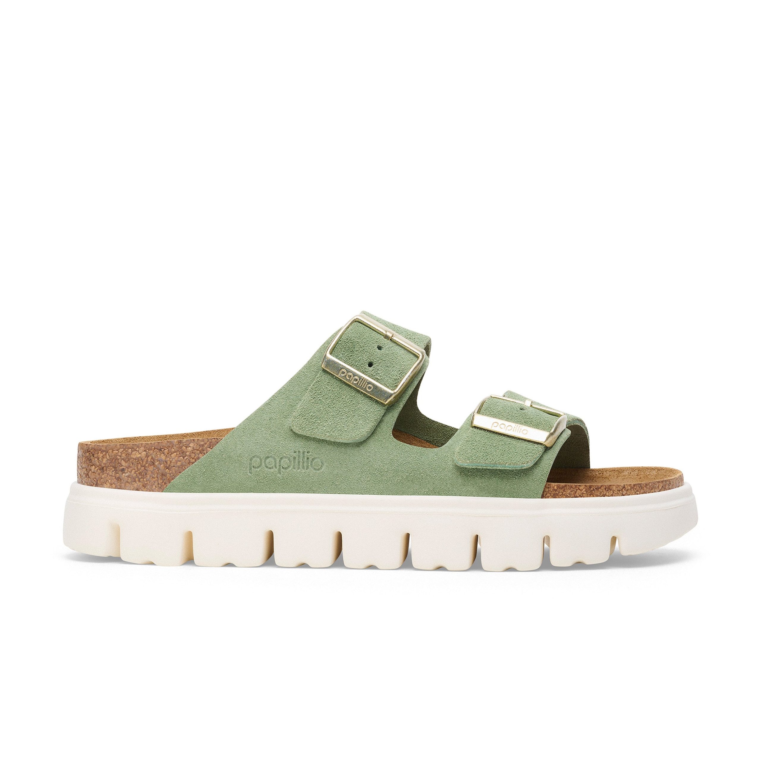 Arizona Chunky Green Tea Suede Leather - Image 2