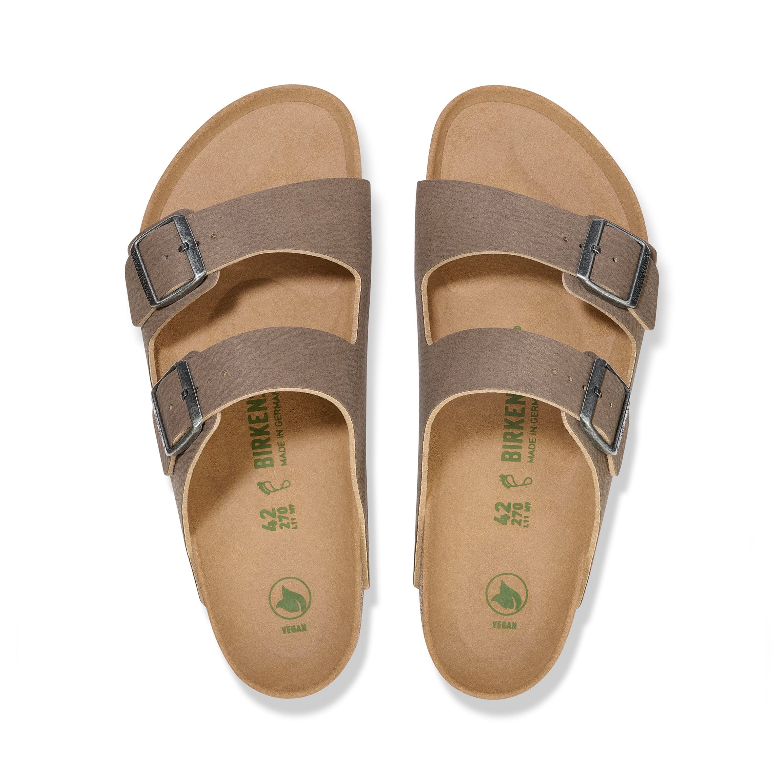 Arizona Desert Dust Vegan Espresso/Grey Taupe Synthetic Soft Birki - Image 3