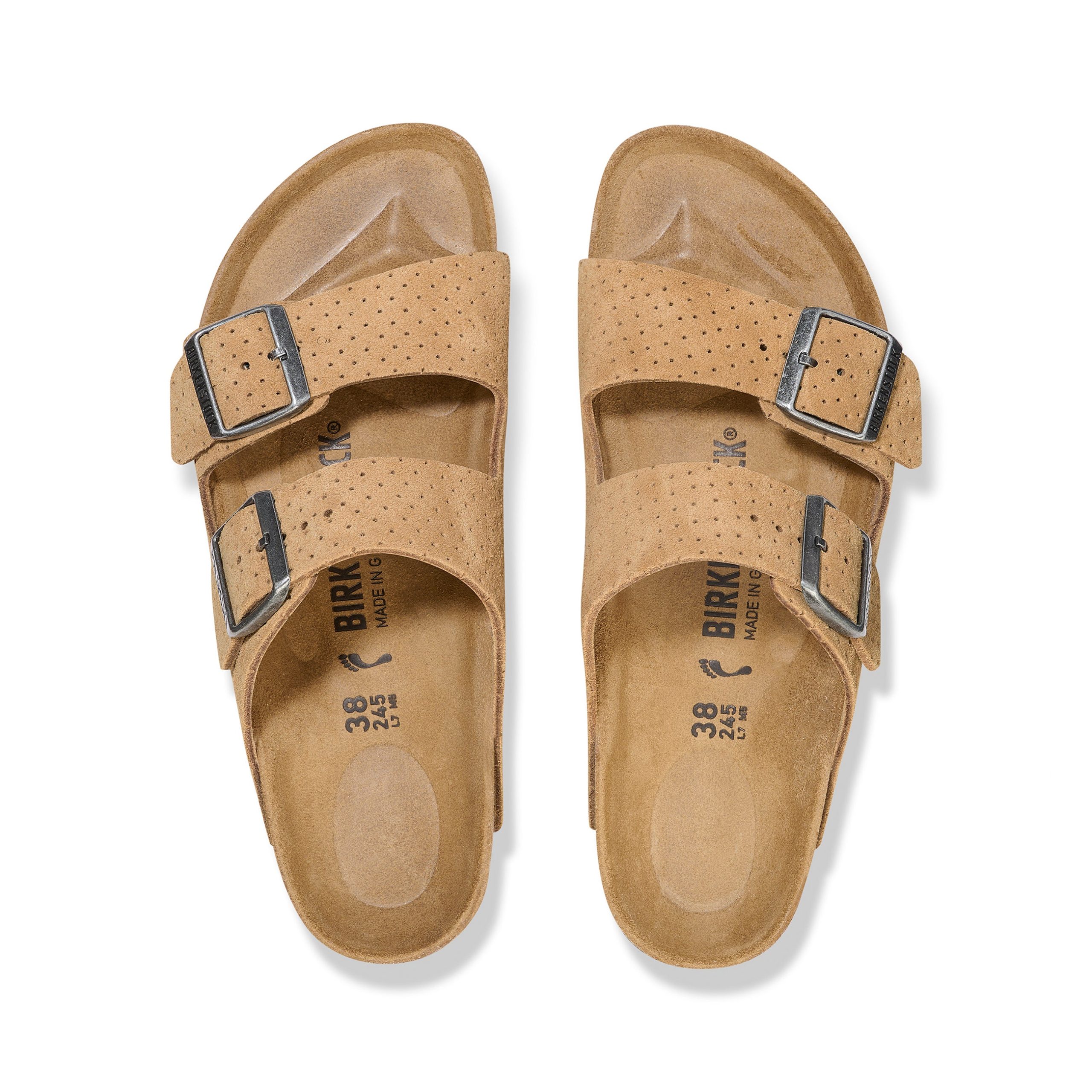 Arizona New Beige Embossed Suede Leather - Image 3