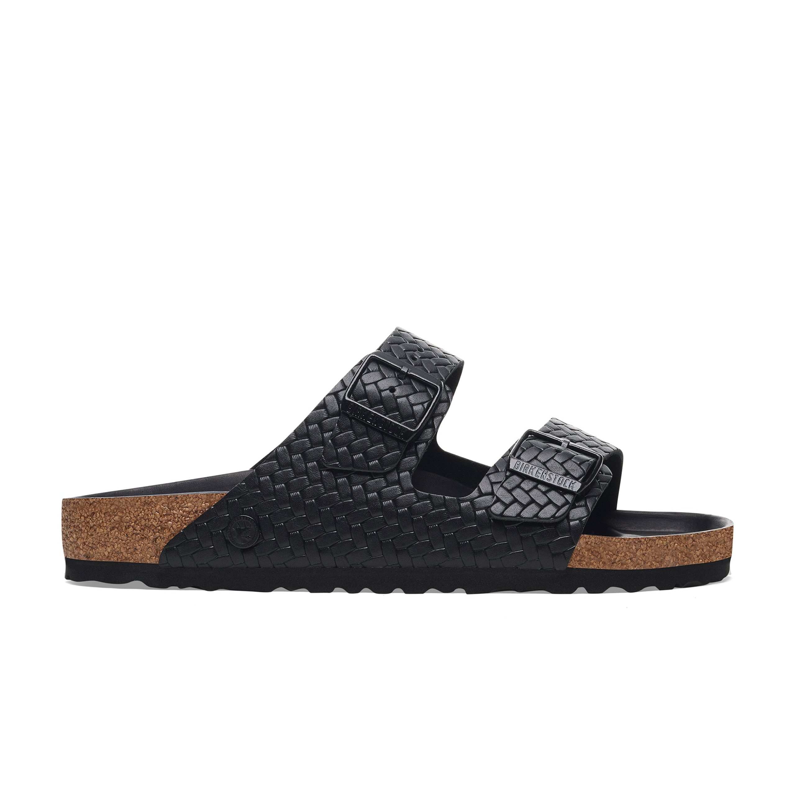 Arizona Semi-Exquisite Woven Emboss Black Smooth Leather - Image 2