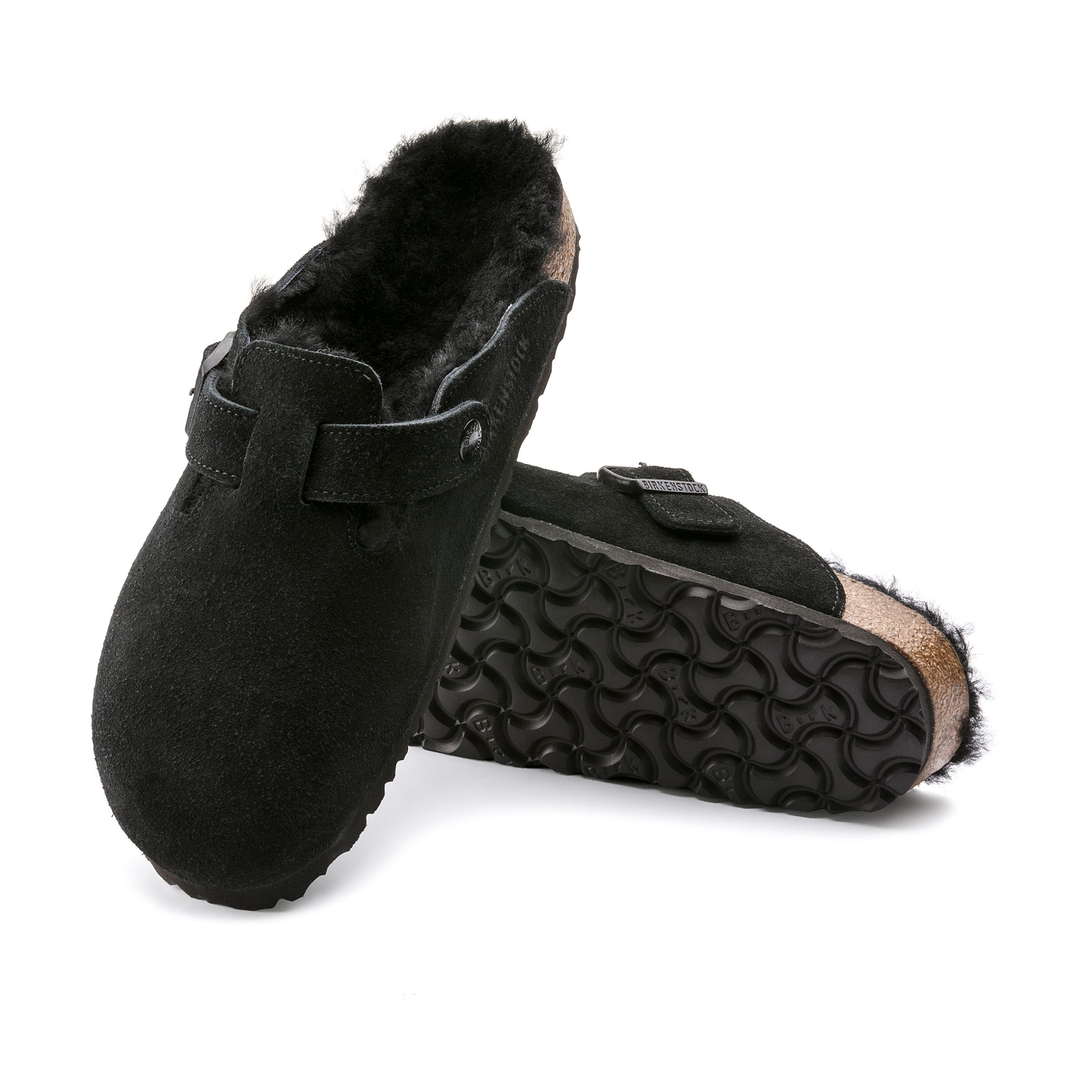 Boston Shearling Black Suede Leather/Shearling - Image 4