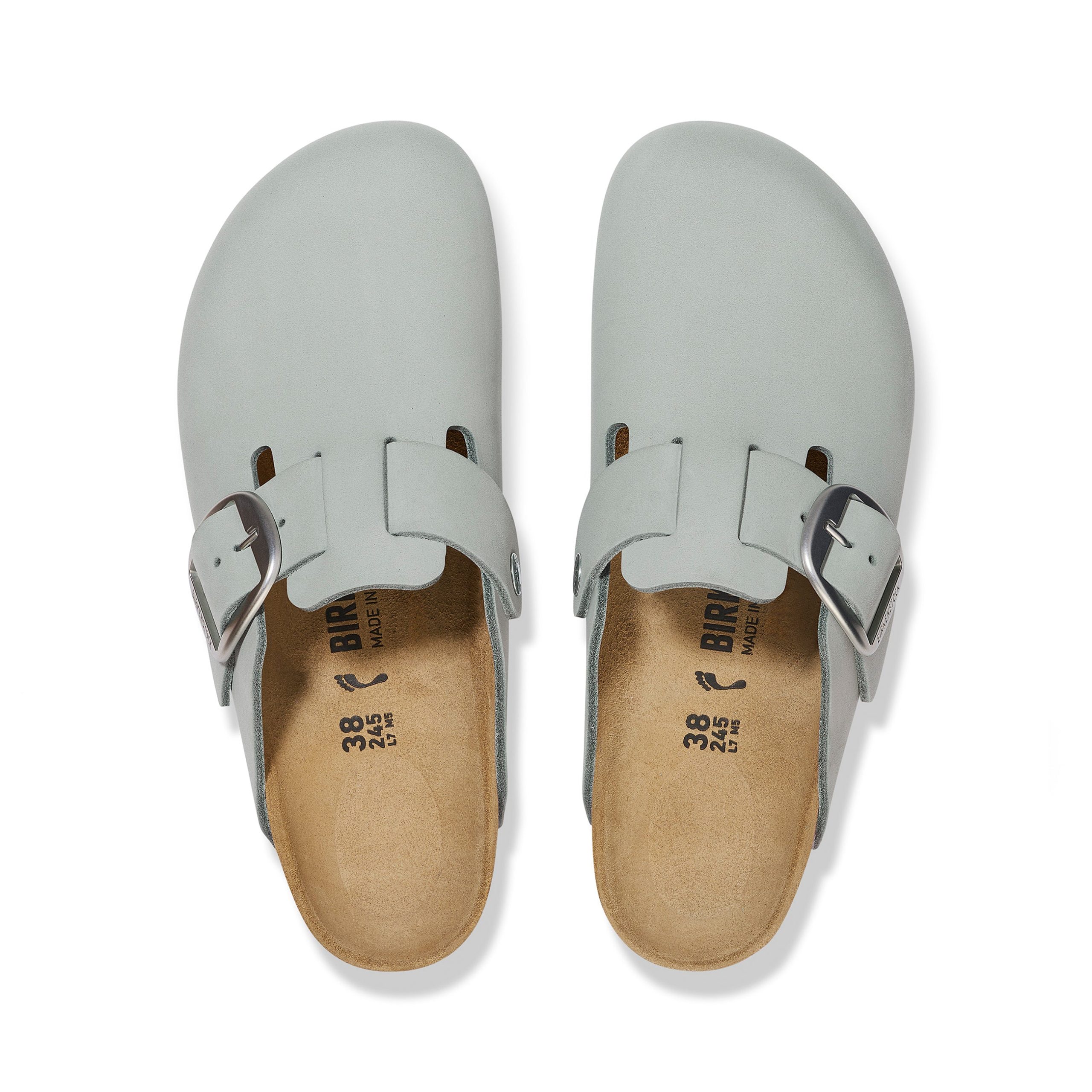 Boston Big Buckle Pure Sage Nubuck Leather - Image 3