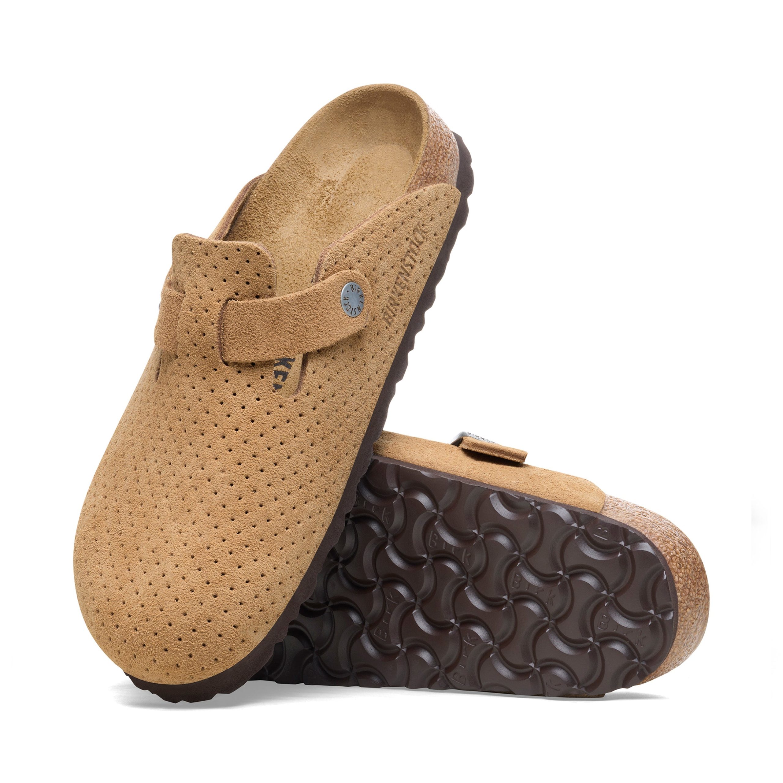 Boston New Beige Embossed Suede Leather - Image 4