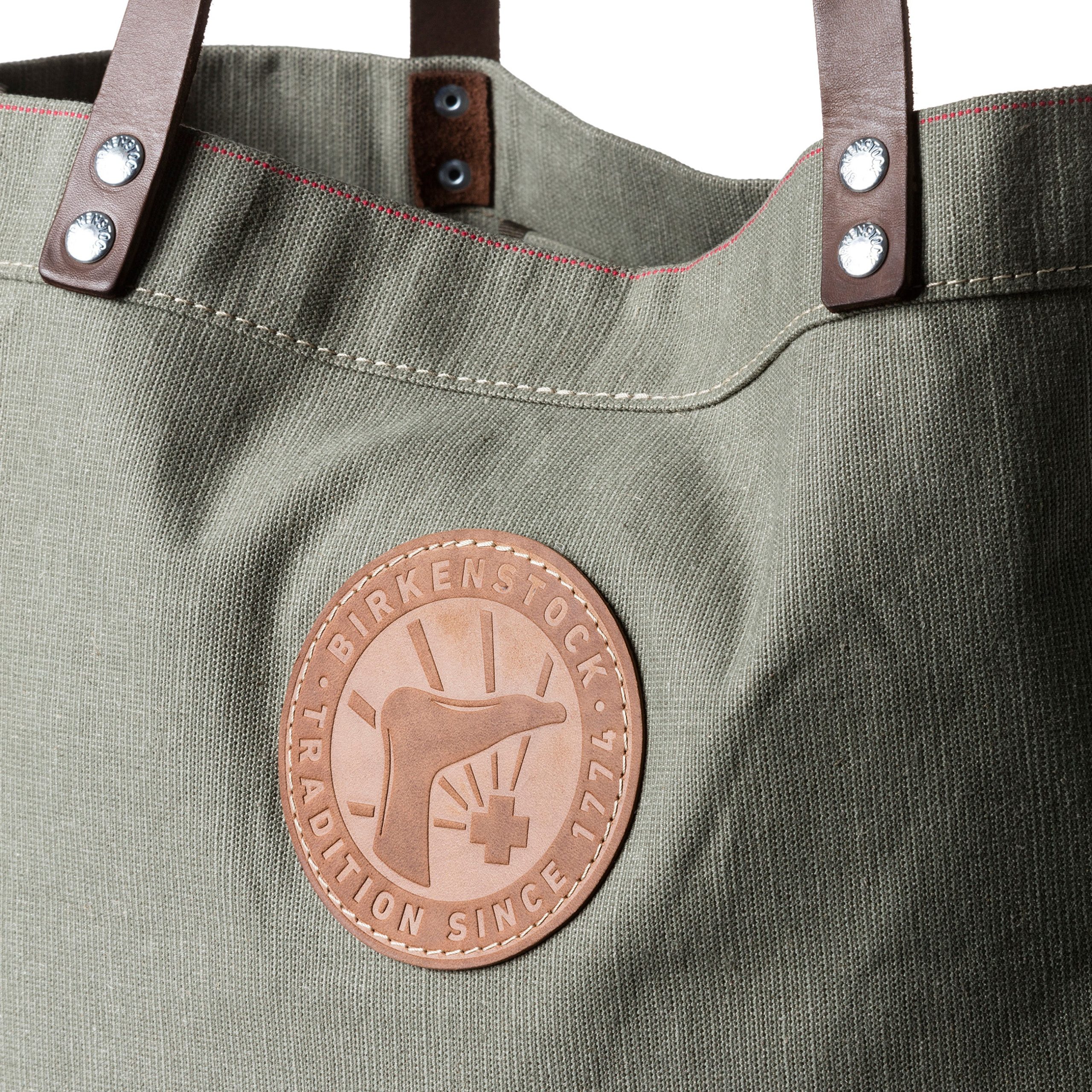 Cologne Bag Large Olive Green Canvas - Image 4