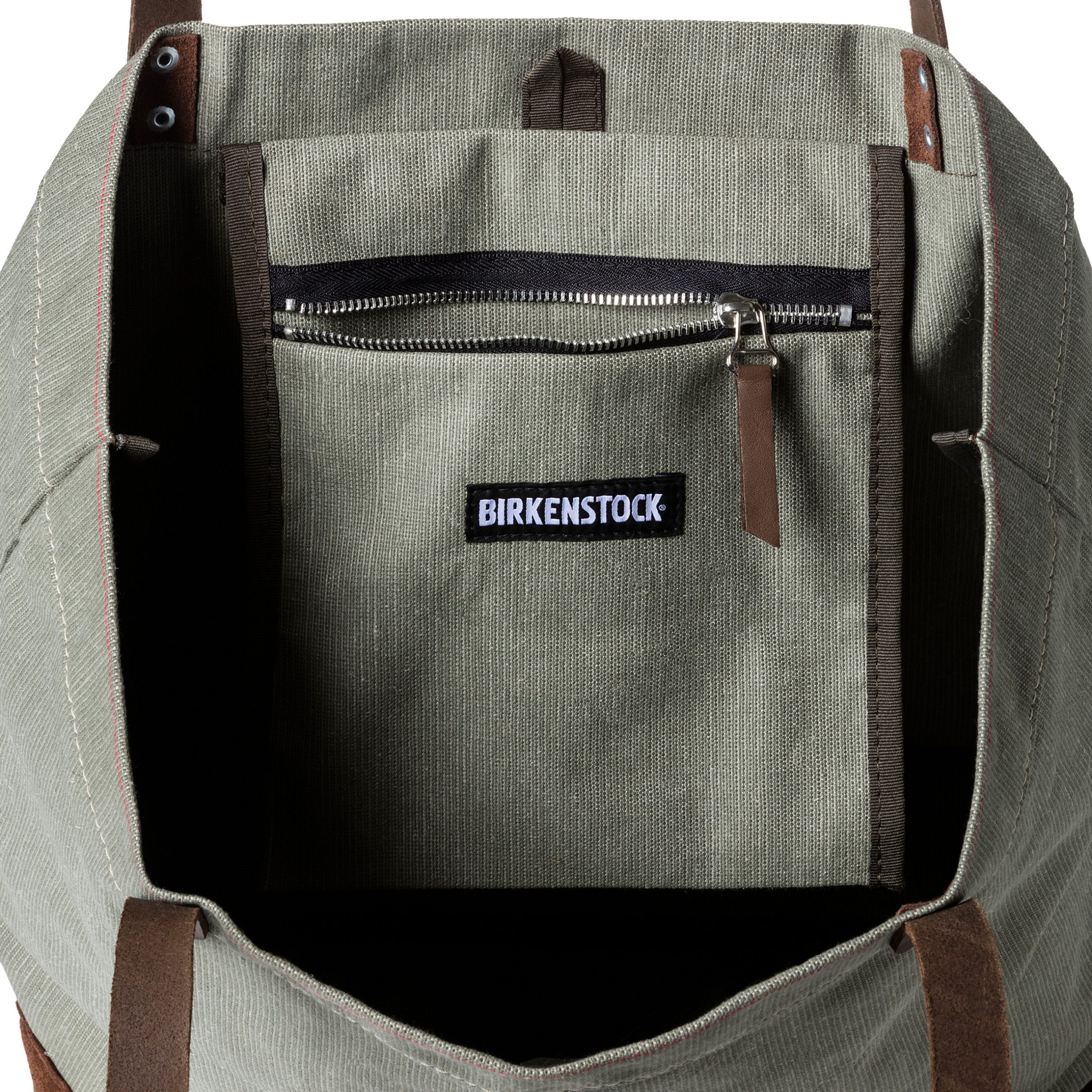 Cologne Bag Large Olive Green Canvas - Image 6