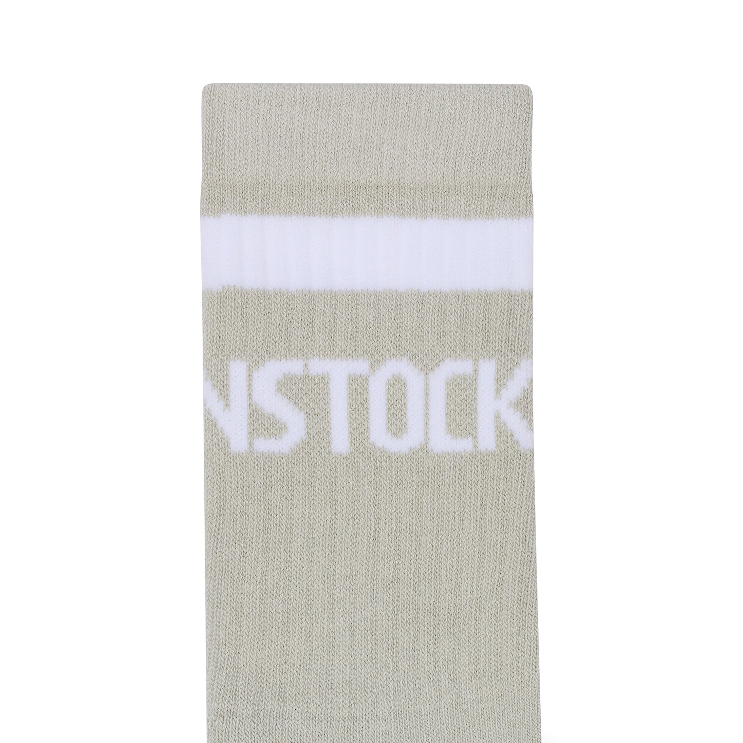 Cotton Tennis Sock Light Grey/White - Image 2