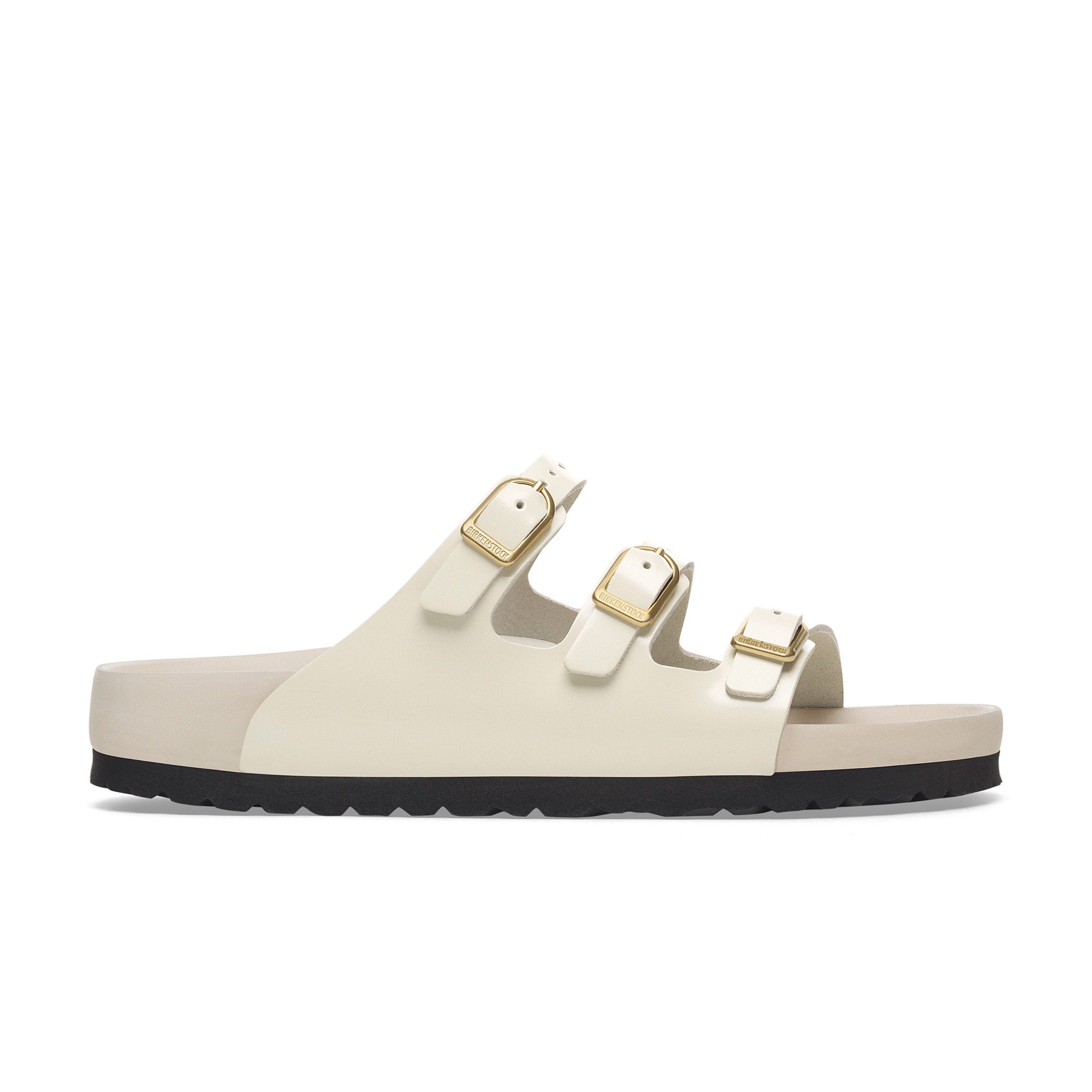 Florida D-Buckle Exquisite High Shine Ecru Natural Leather Patent - Image 2