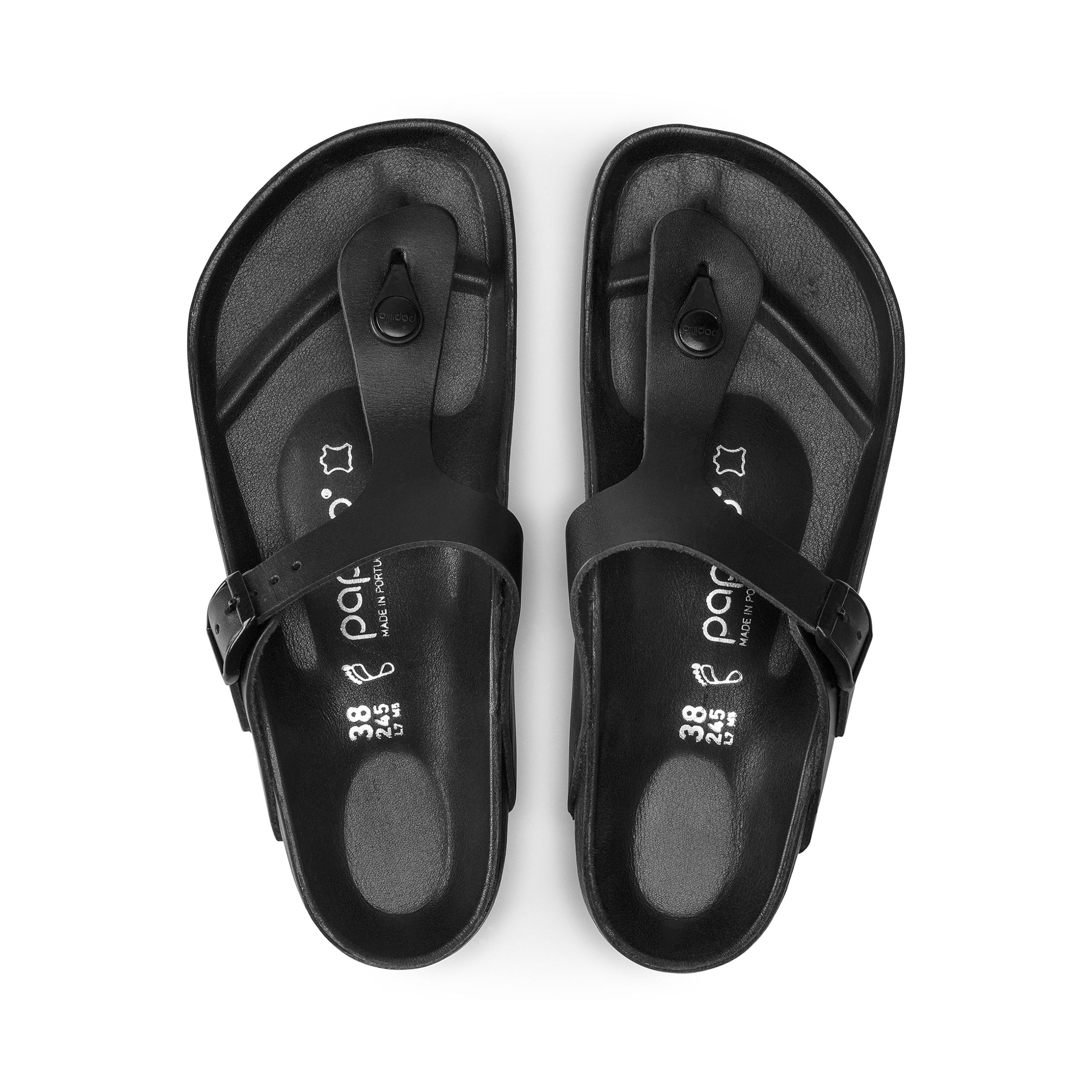 Gizeh Exquisite Platform Black Natural Leather - Image 3