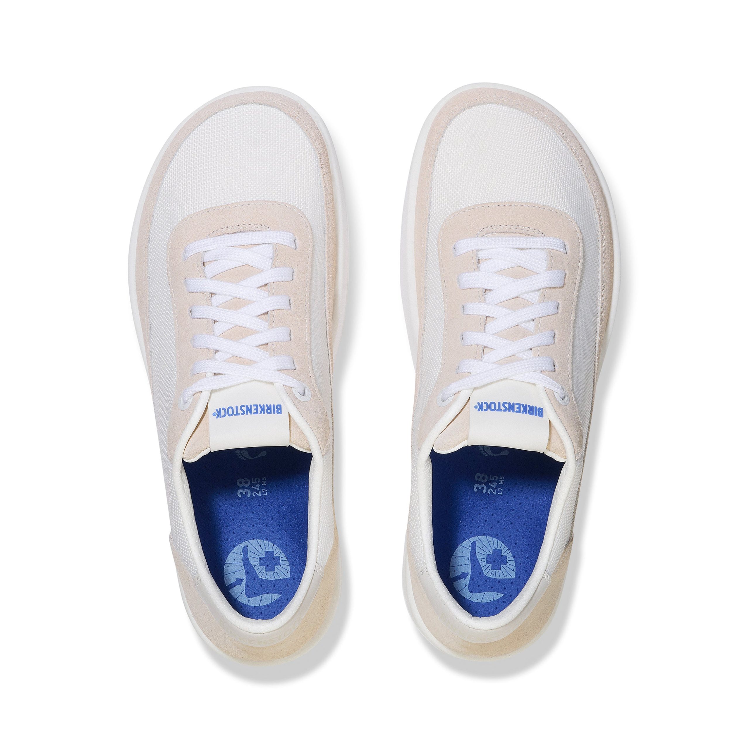 Honnef City Eggshell/Antique White Nylon Mesh/Suede Leather - Image 3