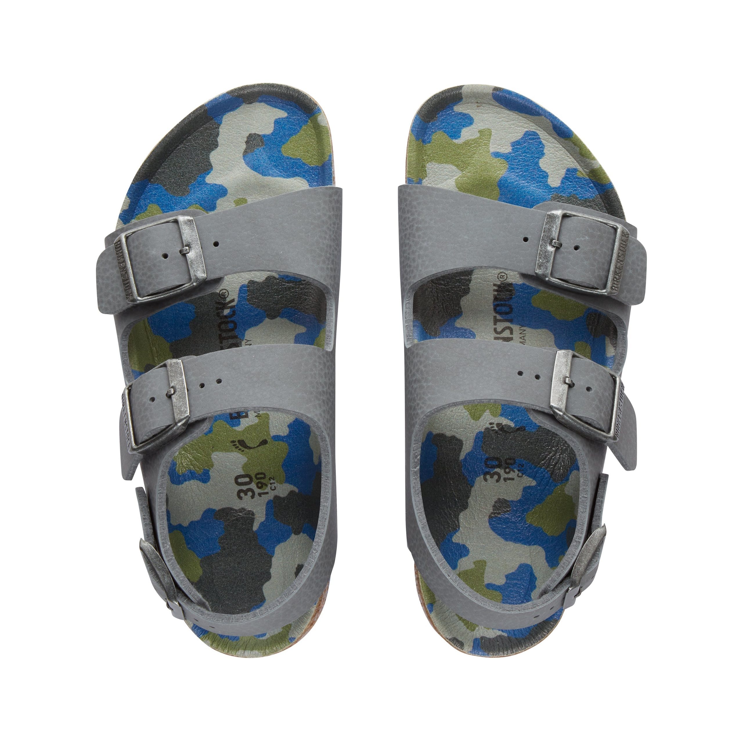 Milano Kids Grey/Multicolour Camo Birko-Flor - Image 3