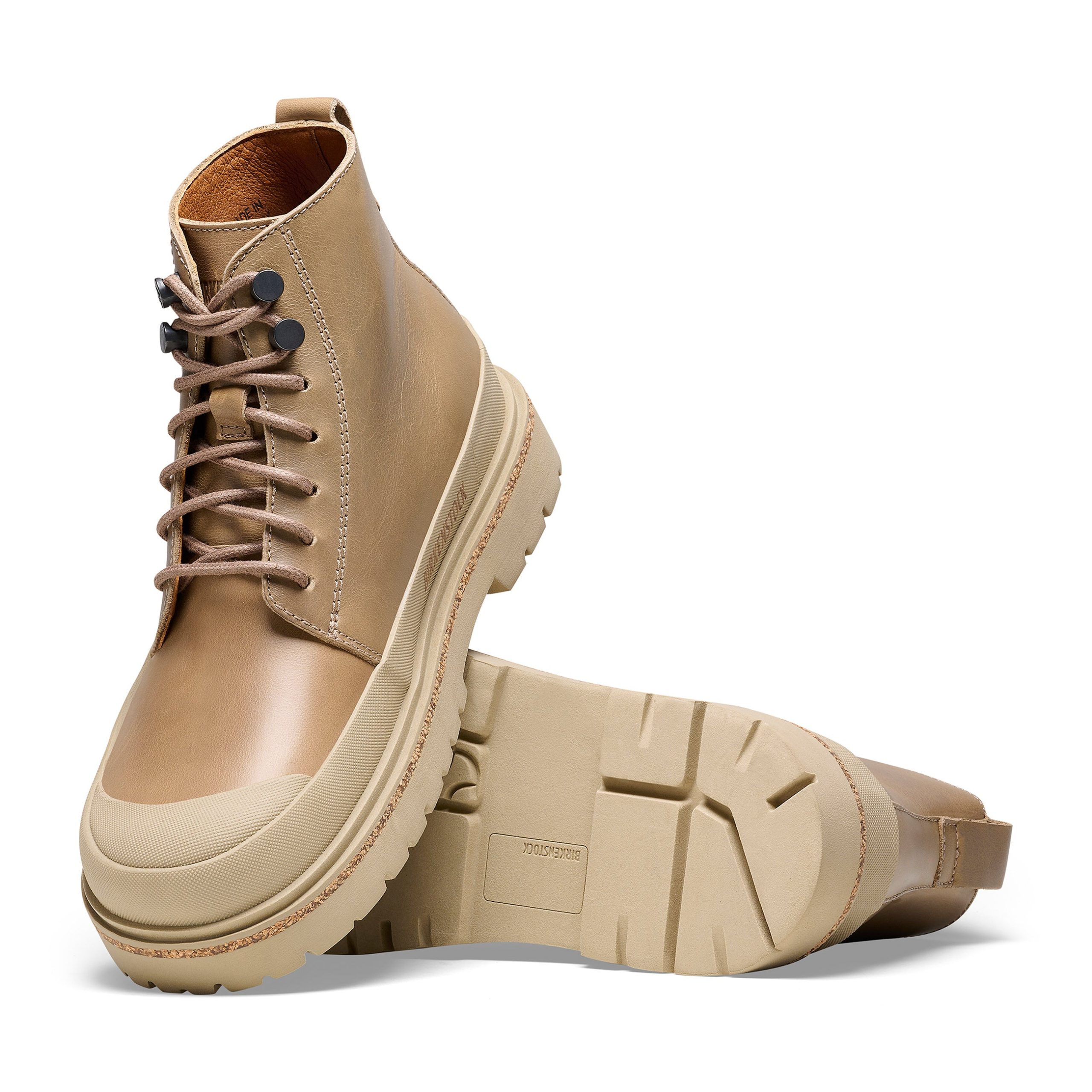 Prescott Mens Taupe Natural Leather - Image 4