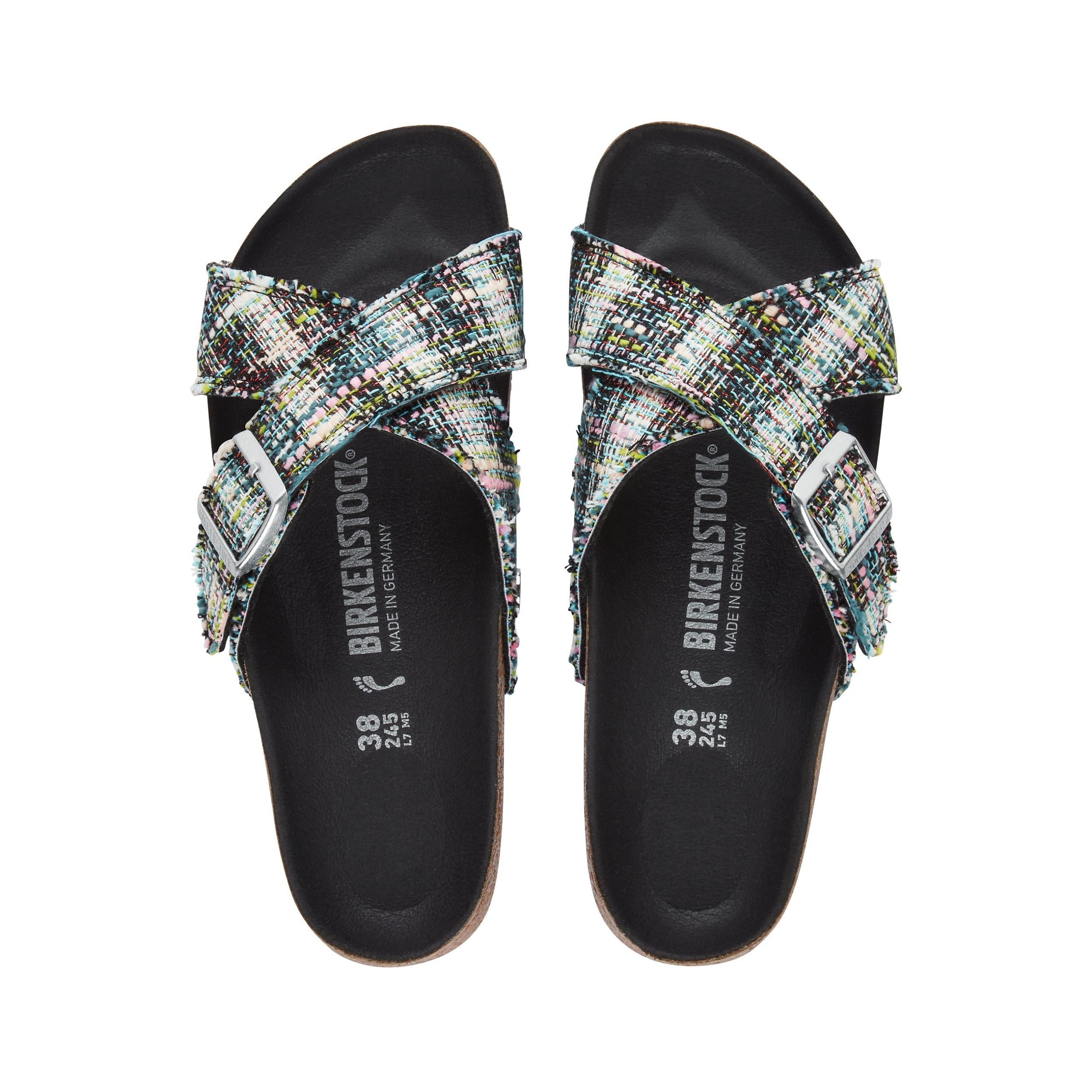 Siena Vegan Rivet Logo Festive Weave Green Synthetic/Textile - Image 3