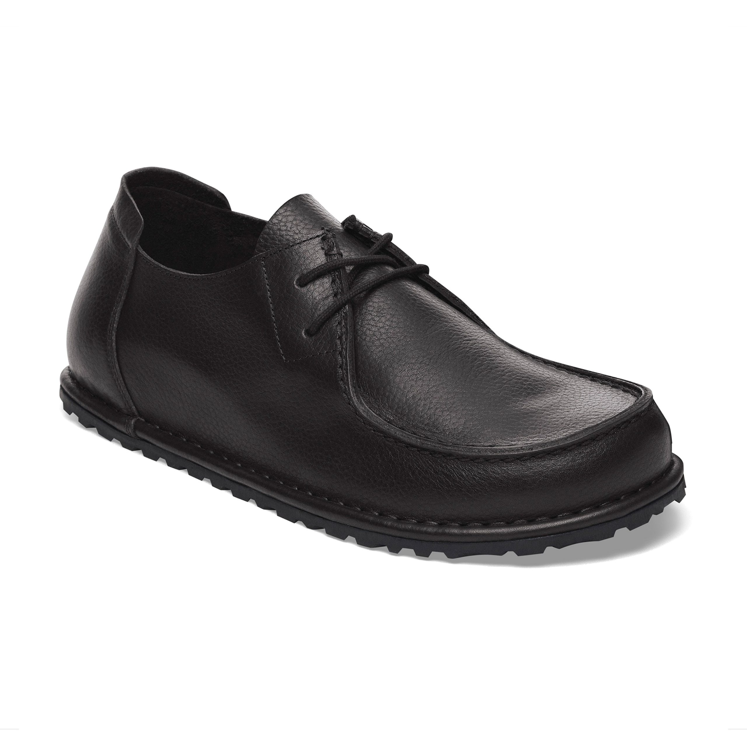 Utti Lace Black Grained Leather