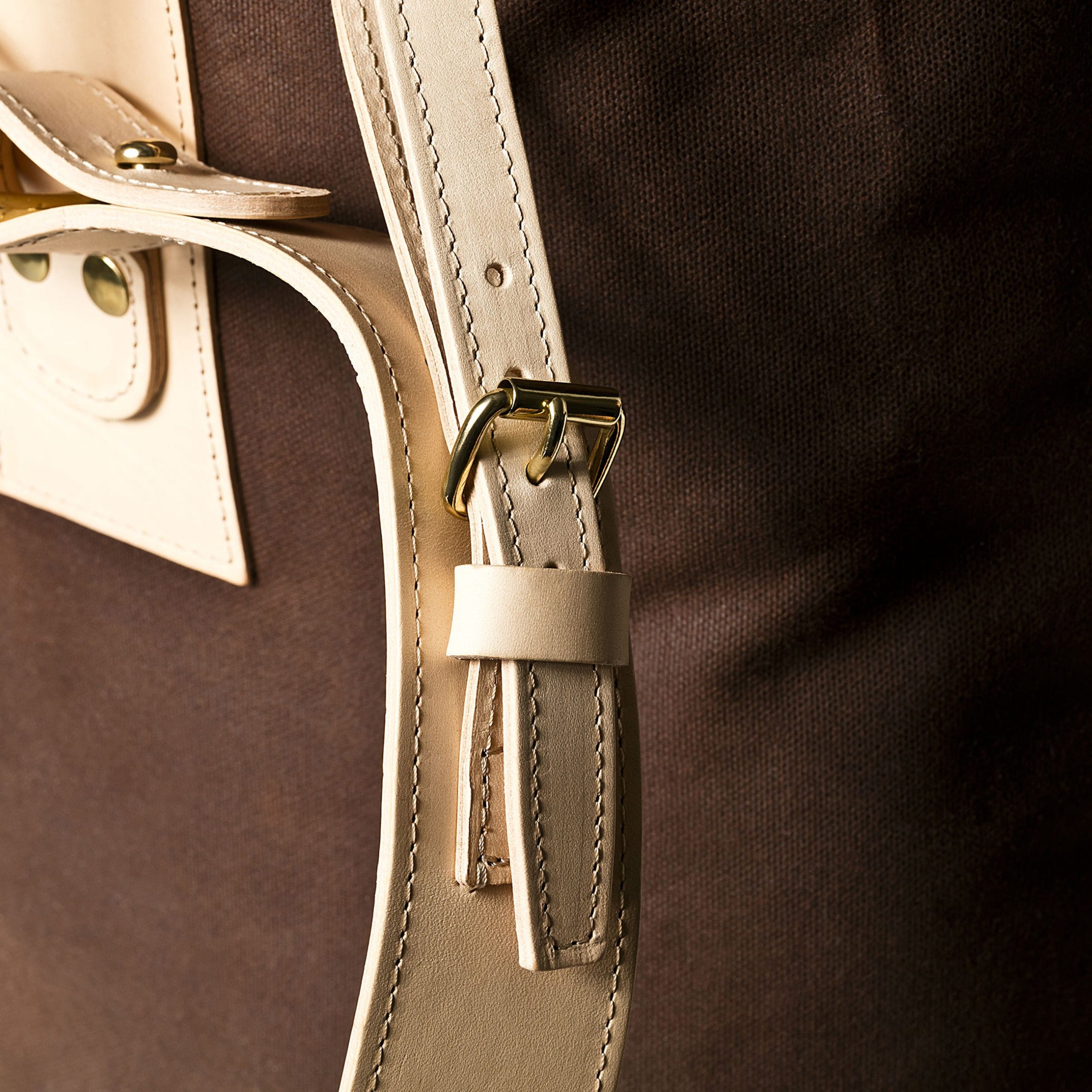 Zurich Bag Brown Canvas - Image 5