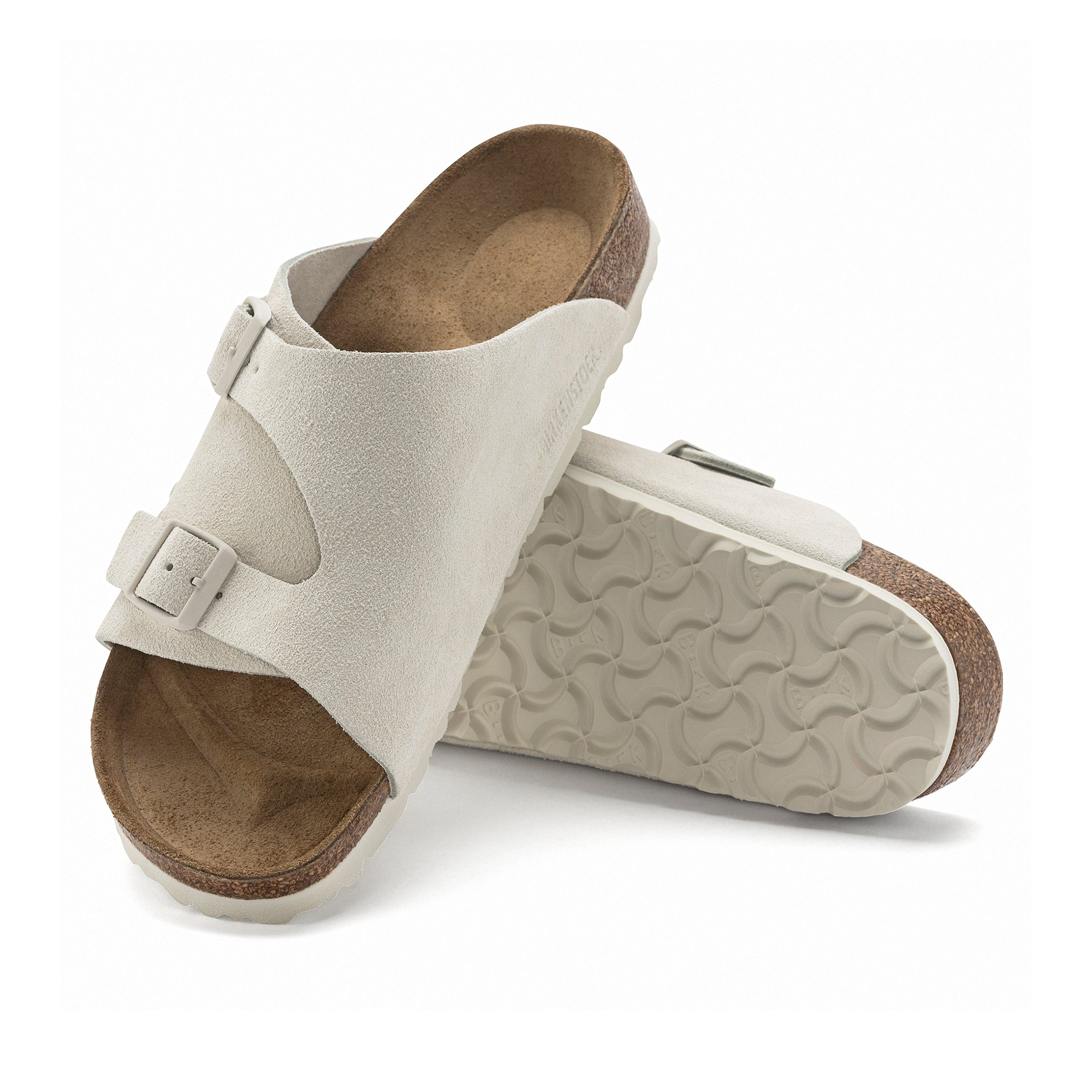 Zurich Antique White Suede Leather - Image 4